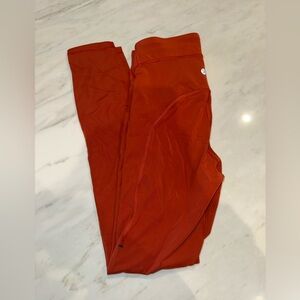 lululemon athletica Rust/Orange Leggings